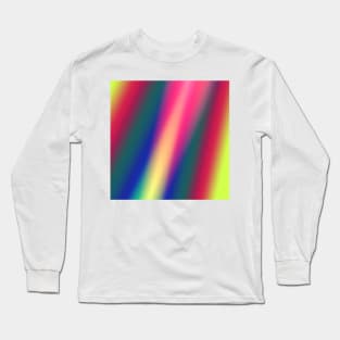 blue green red yellow  texture abstract design Long Sleeve T-Shirt